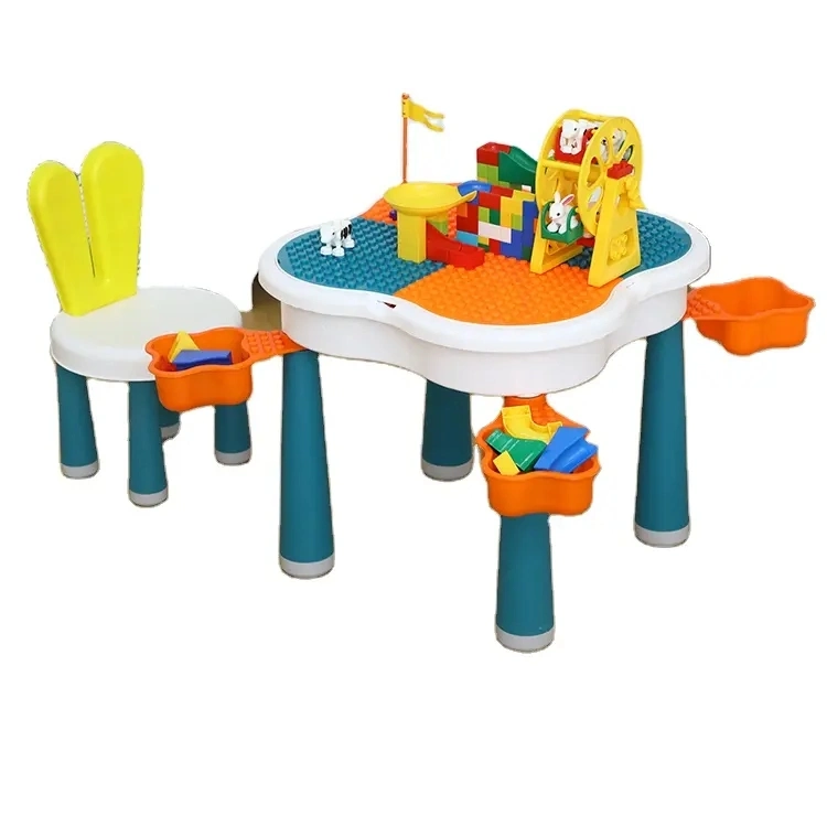 Estilo de bloques de construcción de la flor de niños juegos de Cute Kids Bloques de construcción Tabla con precios baratos