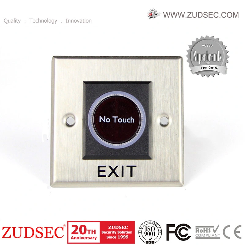 Stainless Steel Panel of No Touch Infrared Sensor Door Exit Button/Switch