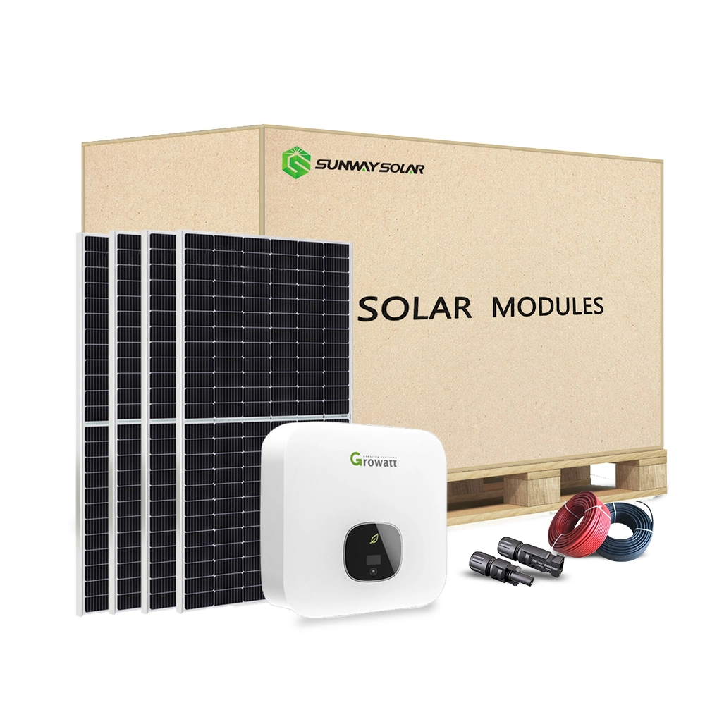 Sistema de energía solar Home 6kw en rejilla Micro sistema de Panel Solar Inverter