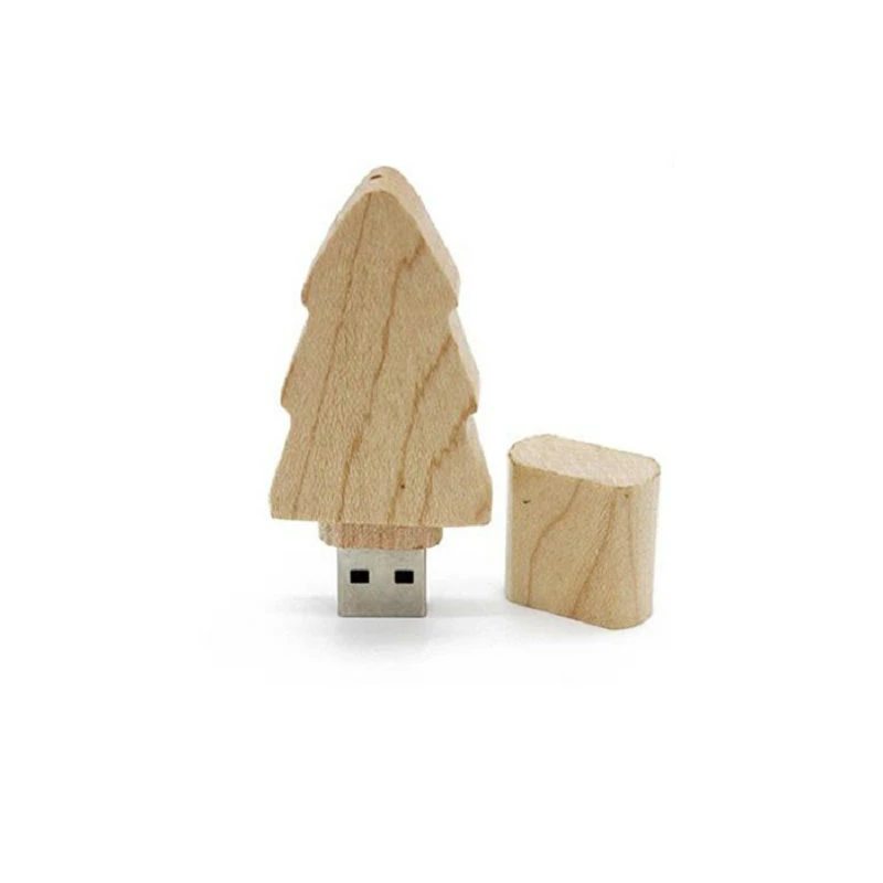 Wooden Christmas Tree USB Flash Drive Pendrive USB Sticks