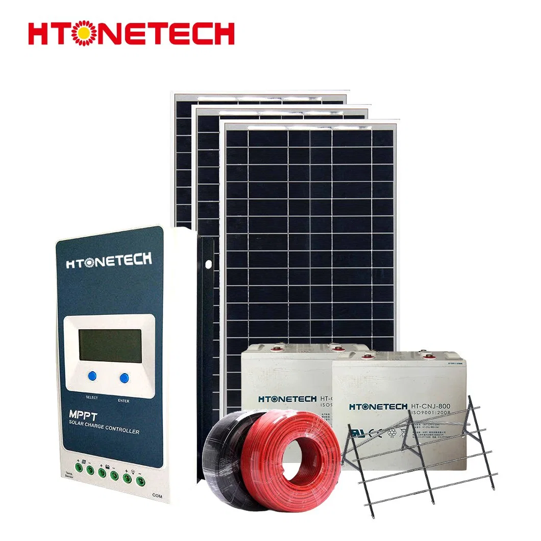 Htonetech off Grid Solar-und Windkraft-System 10kw Hersteller China 46kw Netz gebunden Solaranlage mit monochromen Paneelen