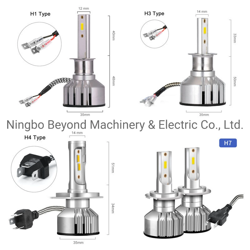 Автомобильная Лампа фары светодиодная лампа H1, H3, H4, H7 модель 9004 9005 9006 Auto лампы