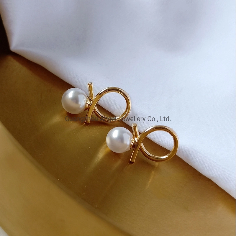 Exquisite Korean Temperament Simple Design Fine S925 Sterling Silver Pearl Earrings