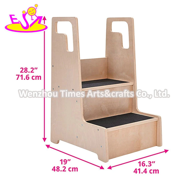 Wholesale/Supplier Kids Steps Tool Living Room Wooden Chair Furniture for Toddlers W08g308