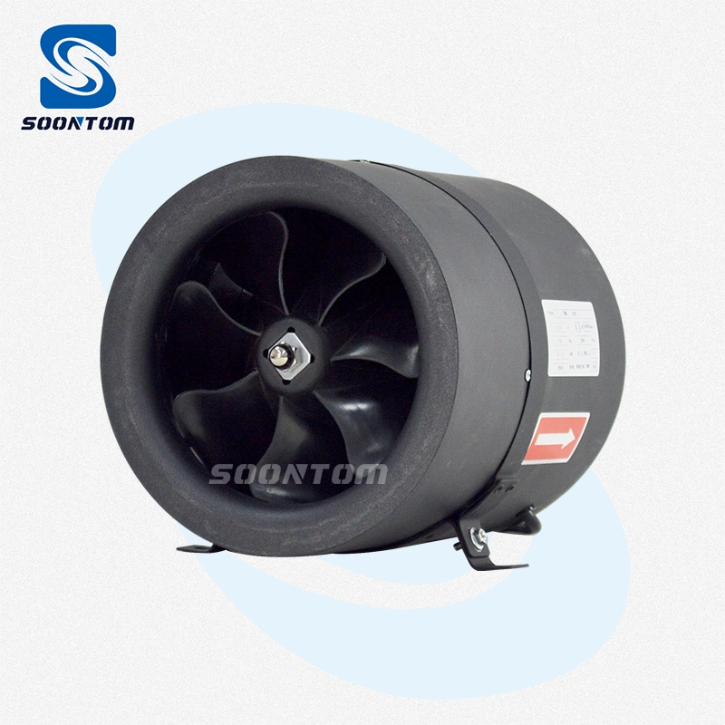 Ventilador de duto em linha de exaustão Industrial Circular Industrial de 4 pol ~ 16 pol para fábrica &amp;edifício