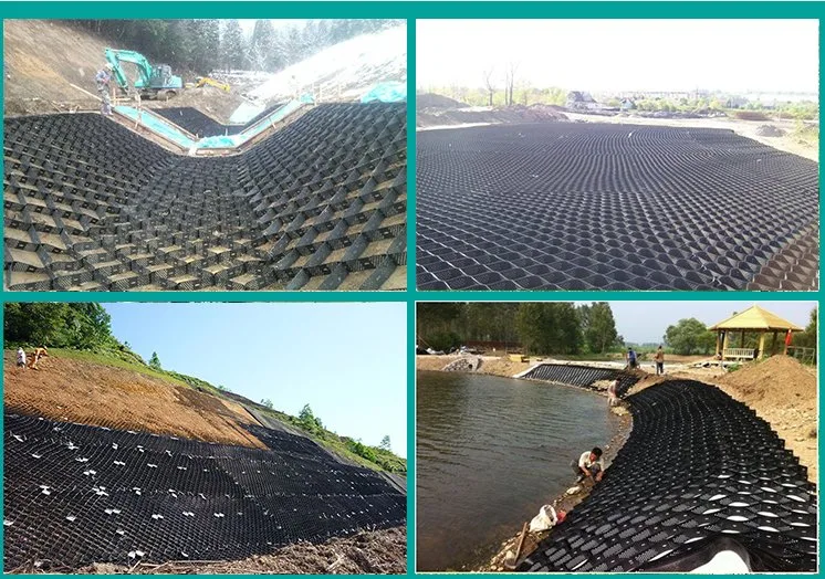 Geocell Gravel Grid HDPE Green Roof System Grass Grid Plastic Geocell