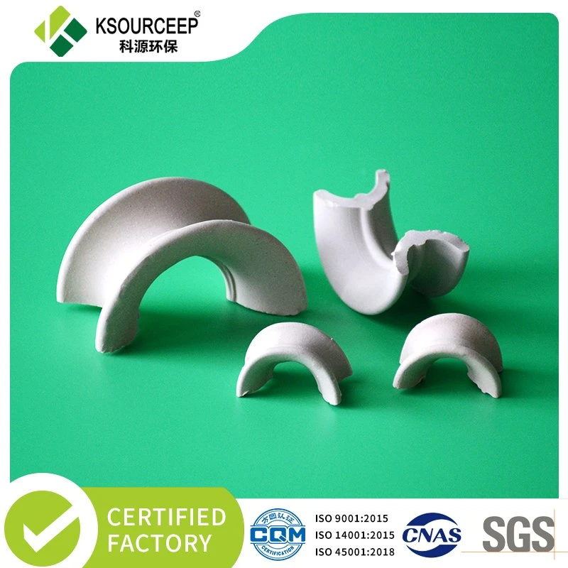 50mm Ceramic Intalox Saddle Ring Chemical Packing Manufacturers