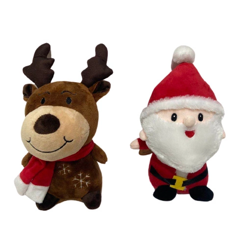 ILUMINACIÓN LED y canto de Navidad Plush Toy con caja de compresión Para niños para niños Juega con amigos em 71