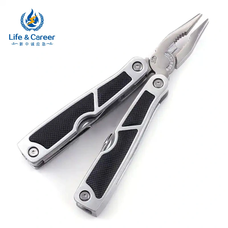 15 in 1 Black Multitool Knife Multi Pocket Fold The Pliers Camping Survival Multi-Functional Outdoor Pliers Combination Pliers