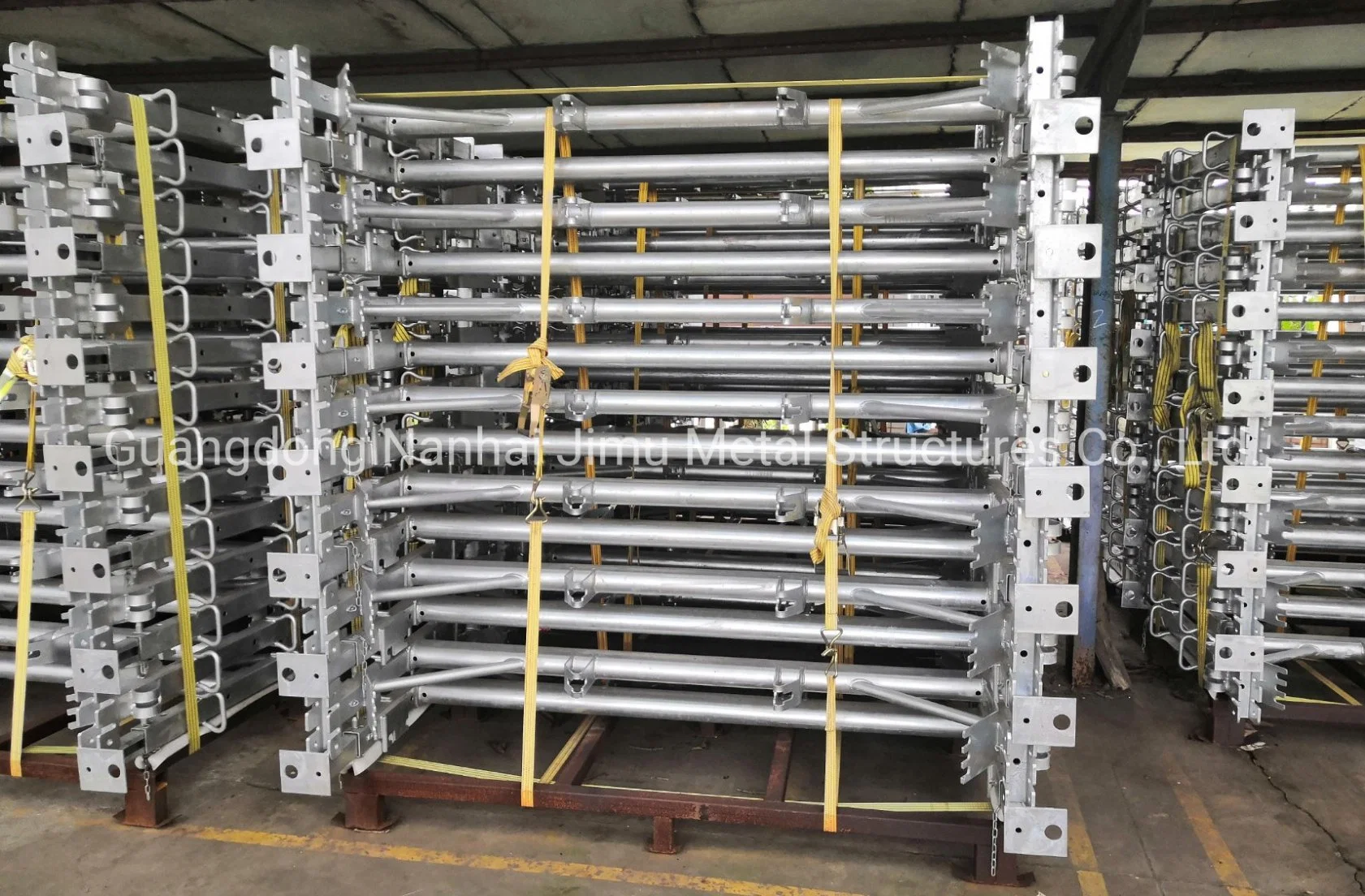 Jimu Hot DIP Galvanized Light Steel Structure Roller Conveyor Idler Frame