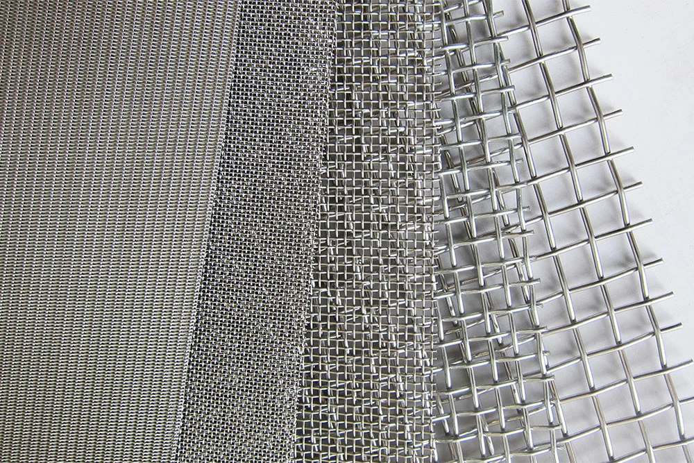 304 316 316L Stainless Steel Hardware Cloth Filter Mesh Woven Stainless Steel Mesh Stainless Steel Wire Cloth