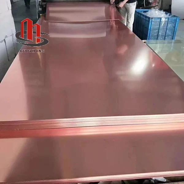 Suministros de China el 99,99% de la placa de cobre puro/hoja 2 mm de grosor