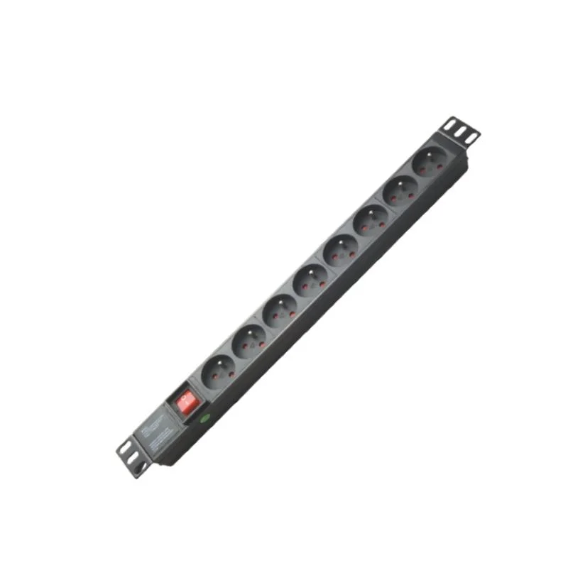 6 Ways Germany Power Strip with Air Switch for Data Center