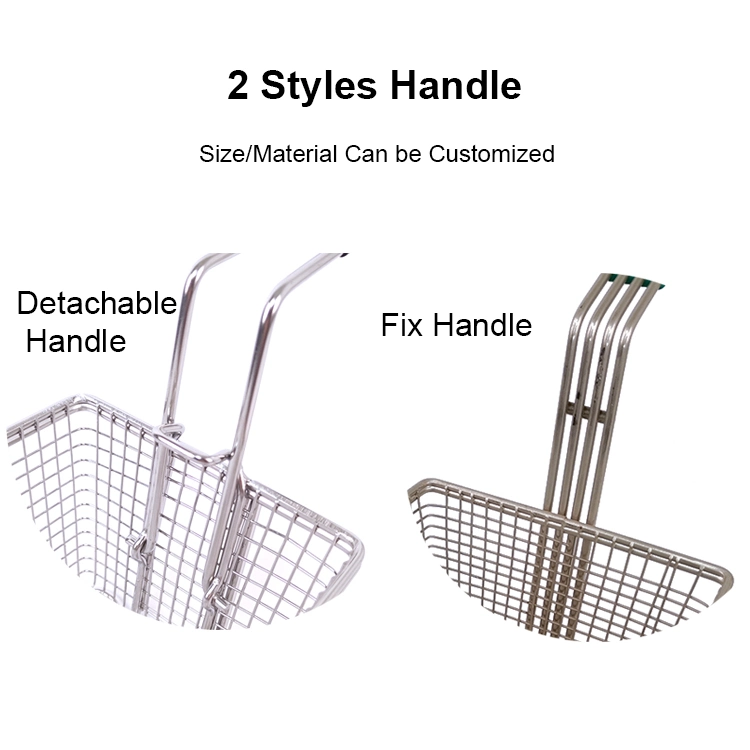 Restaurant Wire Frying Chip Baskets Stainless Steel Fry Basket Commercial Deep Fryer Basket
