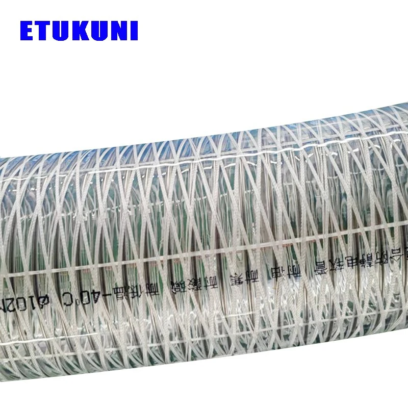 Aging Resistance China Made Stainless Steel Wire Polyester Reinforced PVC Vacuum Hose Pipe