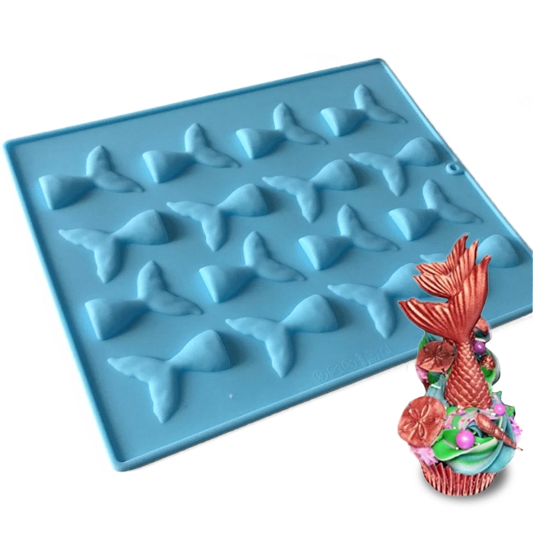 Nonstick Bakeware Fish Tail Shaped Silicone Mould Silicone Cake Baking Mold