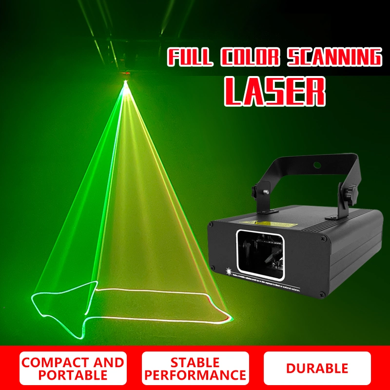 PRO Scanning Effect Laser Projector Laser Show 2 Eyes/Heads/Holes/Tunnels/Lens RGB 3in1 Full Color Laser Light