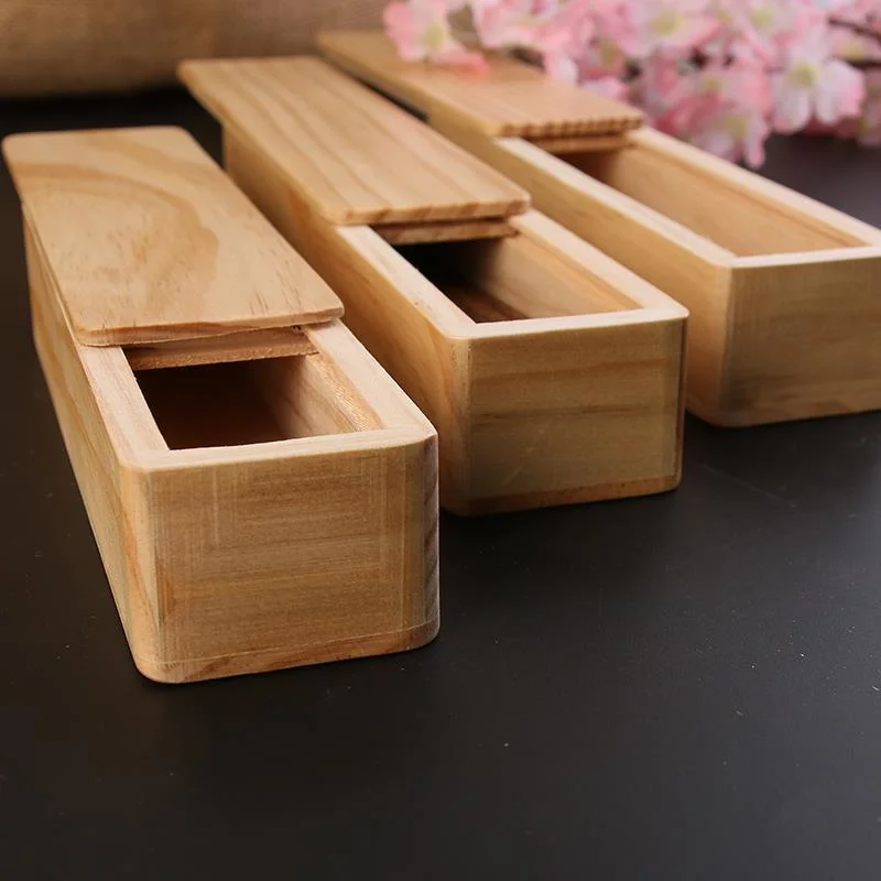 Paulownia/Pine Wooden/Wood Box Tableware for Jewelry/Watch Storage/Packing Pencil Case