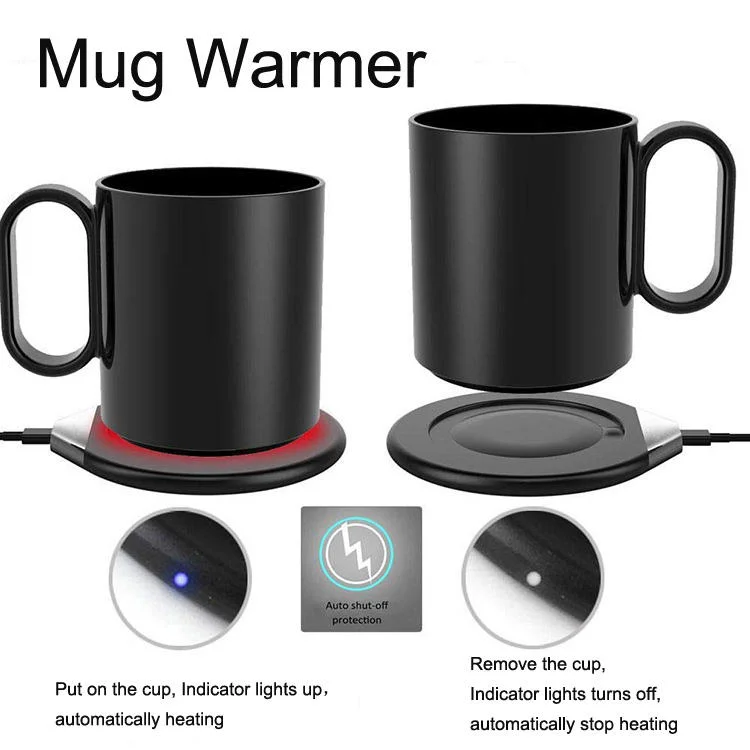 Neujahr Kreativität Keramik Wärmer Cup Pad Wireless Ladegerät 55 Grad Smart Coffee Becher Wärmer