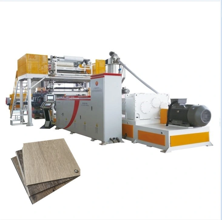 Automatic Film and Wear Layer Lamination Lvt Floor Extrusion Line