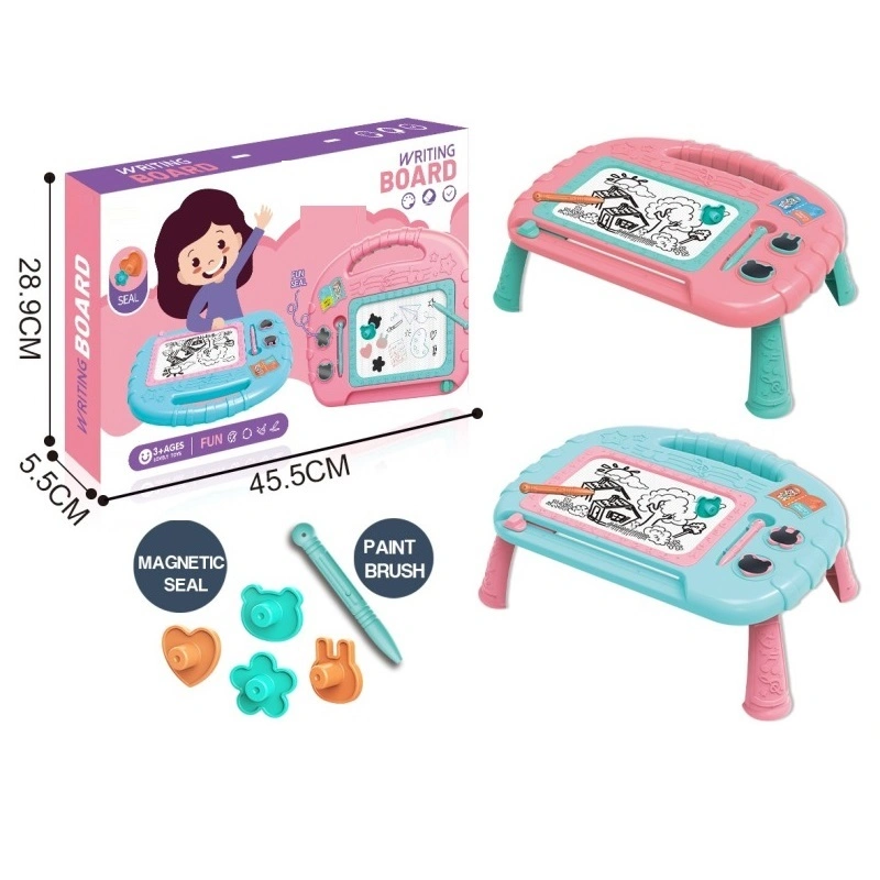 Kinder Pädagogische Doodle Easel Spielzeug Kinder Tabletten Malerei Löschbare Schreiben Und Magnetzeichnungsplatine mit Stift und Stempel