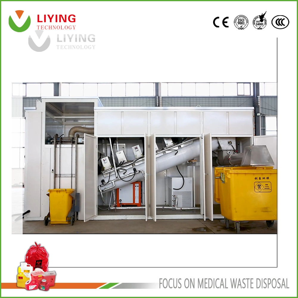 Hazardous Hospital Medical Waste Microwave Treatment Disposal Unit Machine