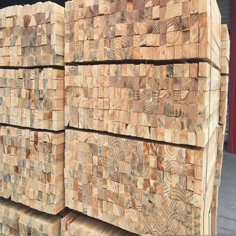 Venta al por mayor directa de fábrica de madera de madera de pino sin formaldehído y el pilar de la viga de madera de pino Thermowood