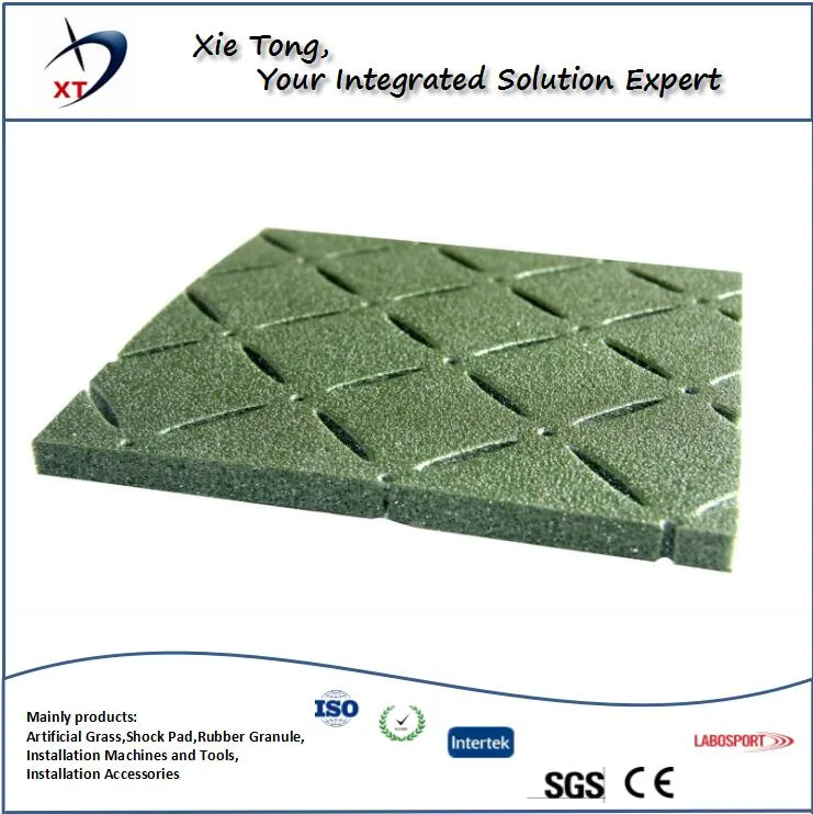 Widely Used in Europe PE Foam Shock Absorption Pad for Football/Soccer Turf Grass