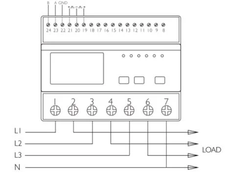 At180g DIN Rail Mounted Electrical Meter, AC Electrical Meter, DC Electrical Meter