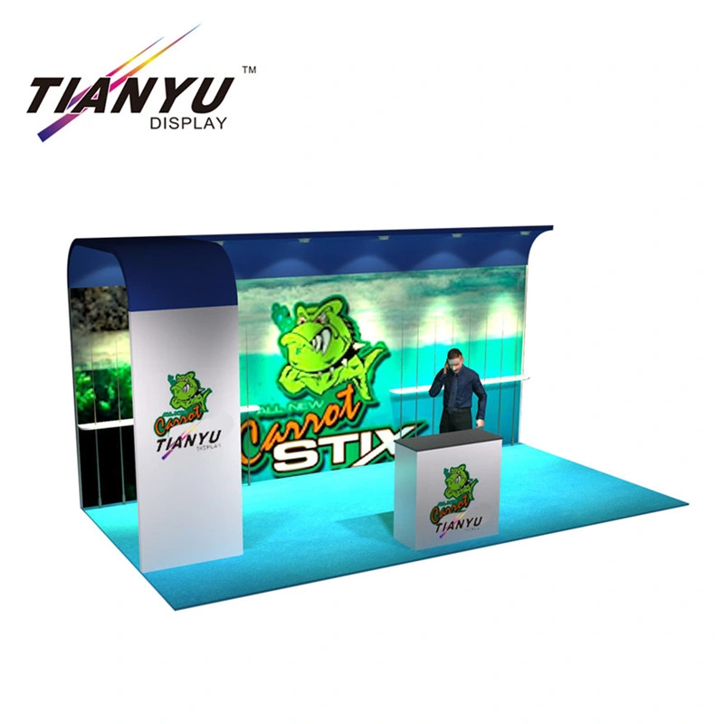 Fast Delivery Clothes Booth Display with LED Lights