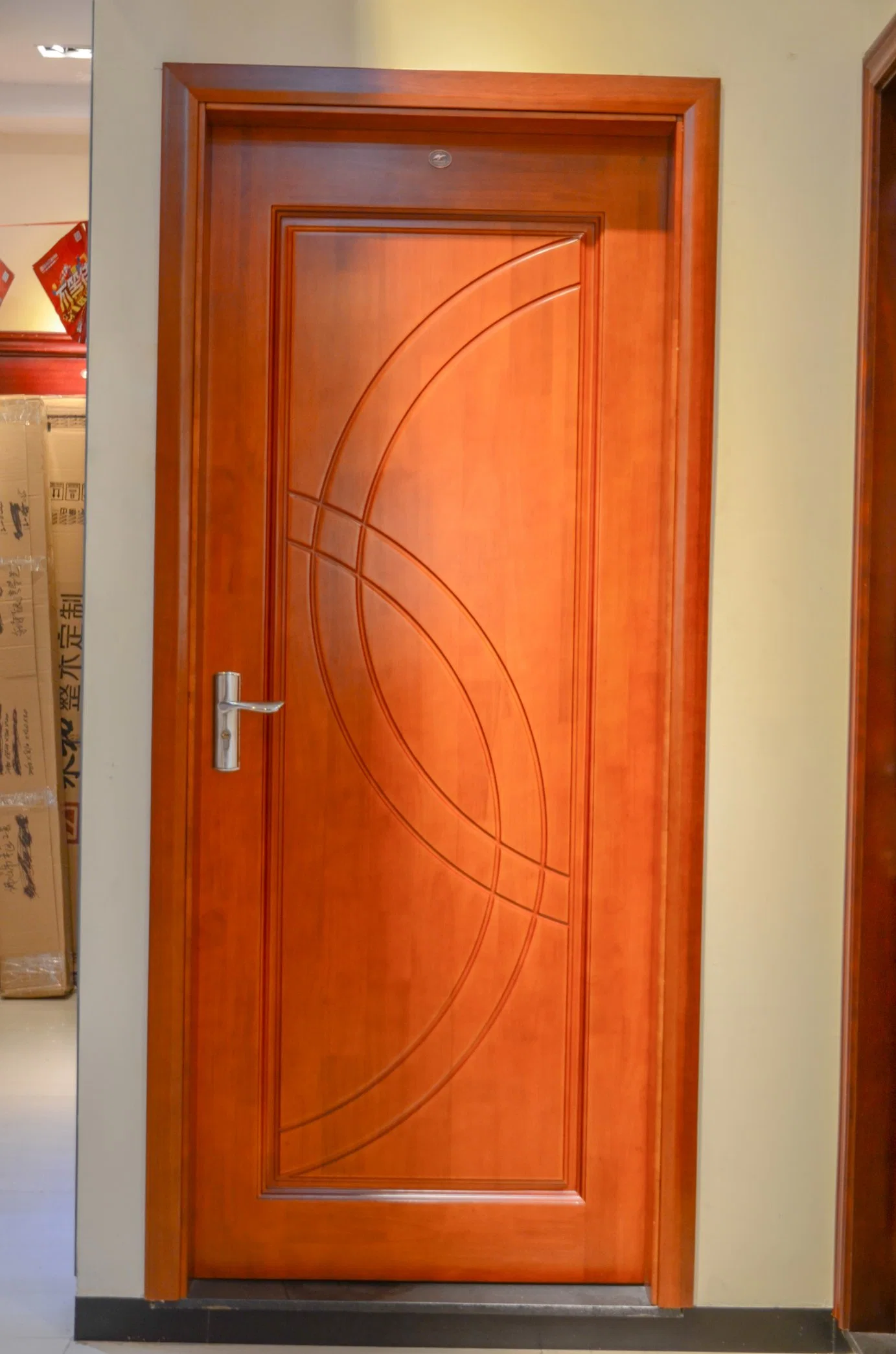 Durable Modern Standard Size MDF Solid Wooden Interior Door