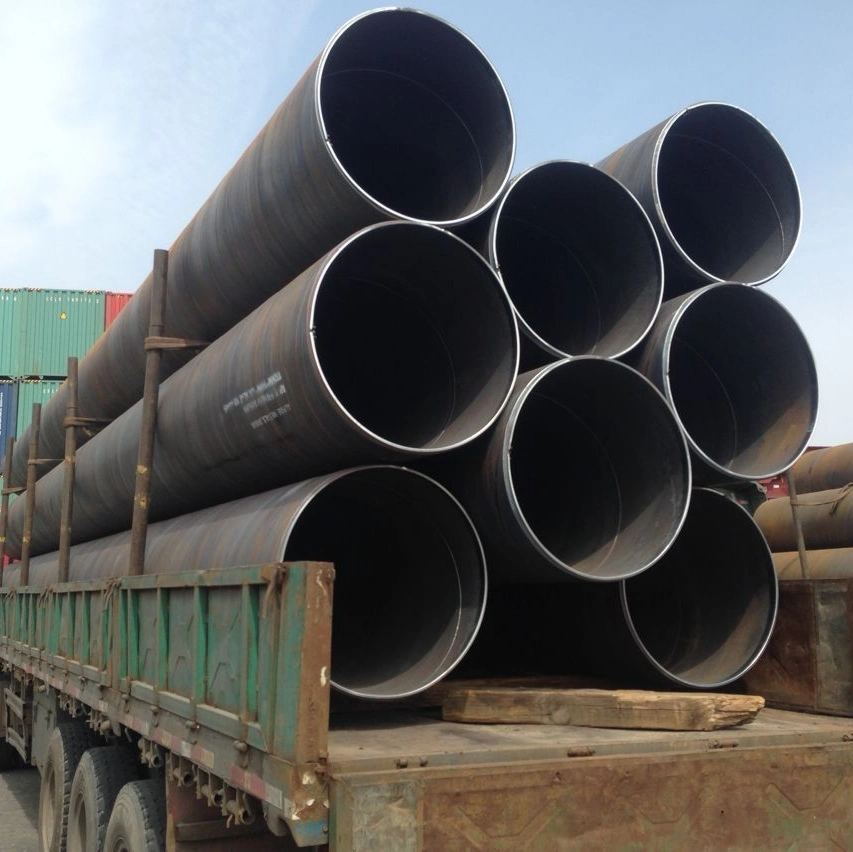 S355jr Carbon Steel SSAW Spiral Welded Tubular /Pipe Pile for Marine Piling Construction Steel Welded Pipe