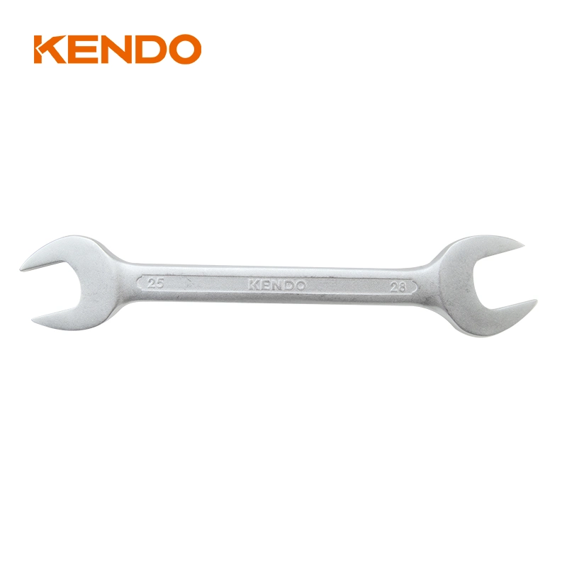 Kendo Hot Sale 25*18mm Double Open End Spanner with Rust Protective Coating