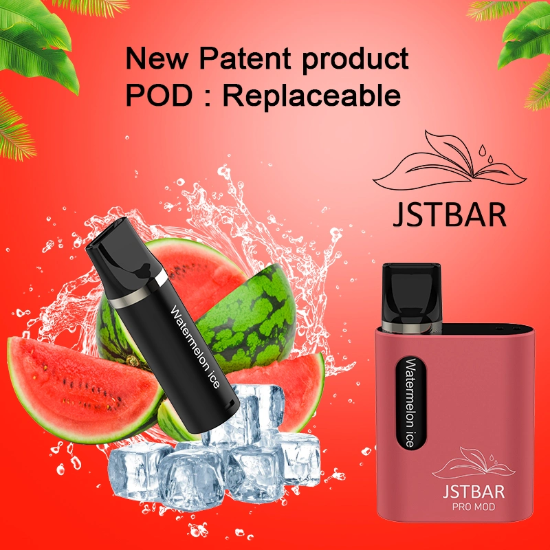 100% Newst Hot Sell Jstbar PRO Mod 600 Puffs Disposable/Chargeable Vape Pod 400 mAh Recharger Battery 10 Flavors Cheap Vapor Pen