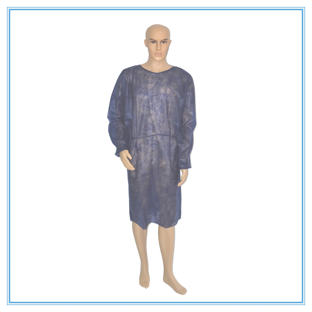 Non Woven Protective Hospital Supplies Patient Visitor Disposable Isolation Gowns