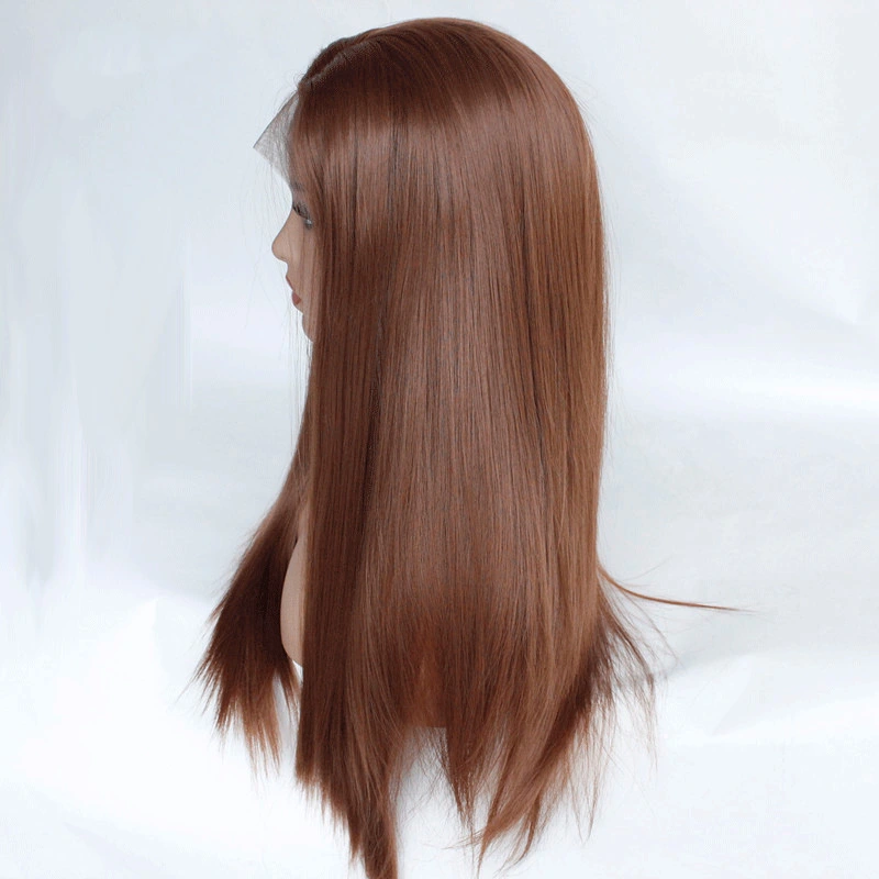 Inches Long Heat Resistant Lace Front Wig Brown