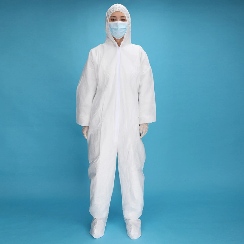 Disposable SMMS PP Protective Clothing Suit Coverall Apparel