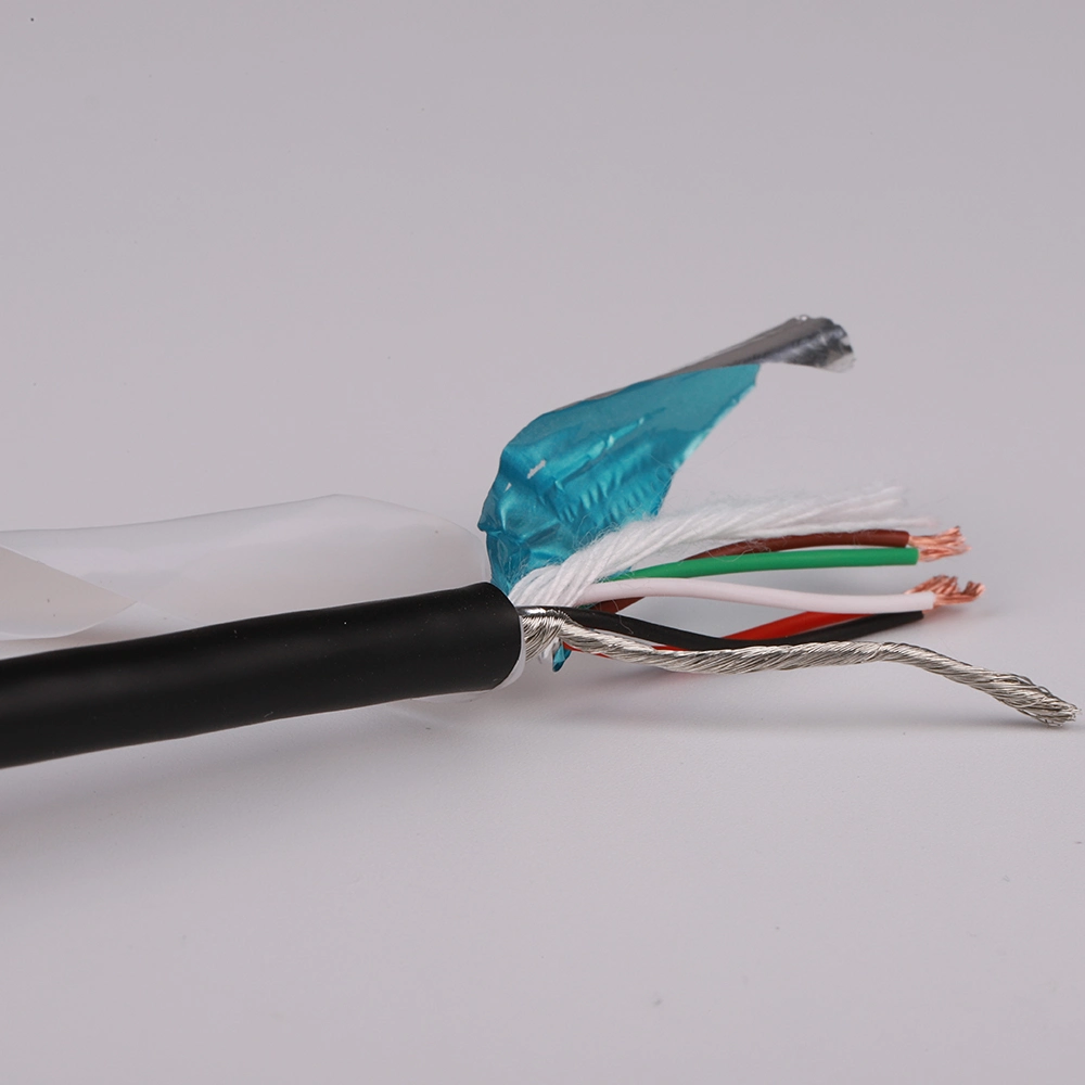 Braid Shielded 5leads ECG Lead Wires Used for Patient ECG Detection