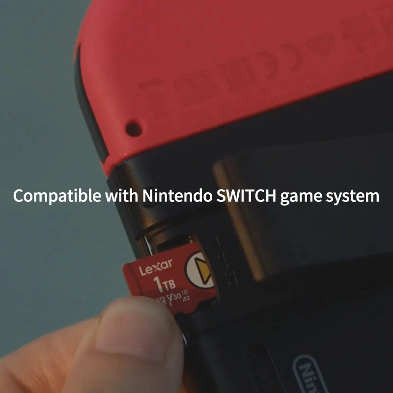 بطاقات Lexar TF Nintendo Switch Game بطاقات تخزين الأغراض الخاصة ذاكرة جديدة UHS-I V30 SDXC سعة 512 تيرابايت سعة 512 جيجابايت بسرعة 256 جيجابايت و128 جيجابايت البطاقة