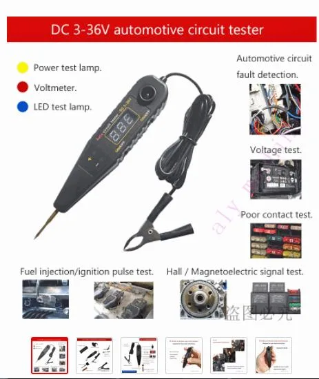 DC-36 Automotive Circuit Tester for Detecting Fault Voltage Hall Magnetolectric Signal