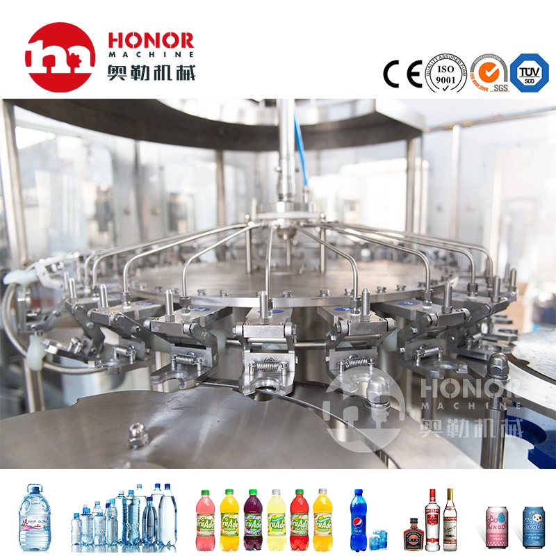 Automatic Glass Bottle Beer Filling Machinery Carbonated Drinks Bottling Machinery Beer Washing Filling Bottling Capping Machine