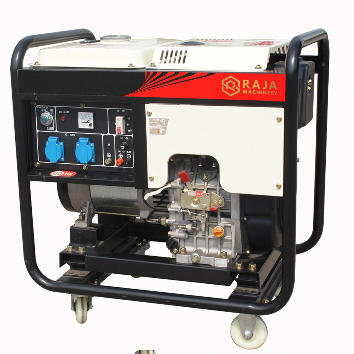 Air Cooled Single Cylinder 9.0KW Diesel Generator for Construction Site Outdoor Electricity