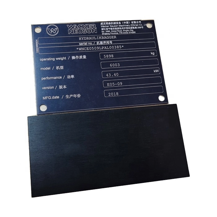 Customer High quality/High cost performance Anodized Aluminium Blank Color Engraving Card