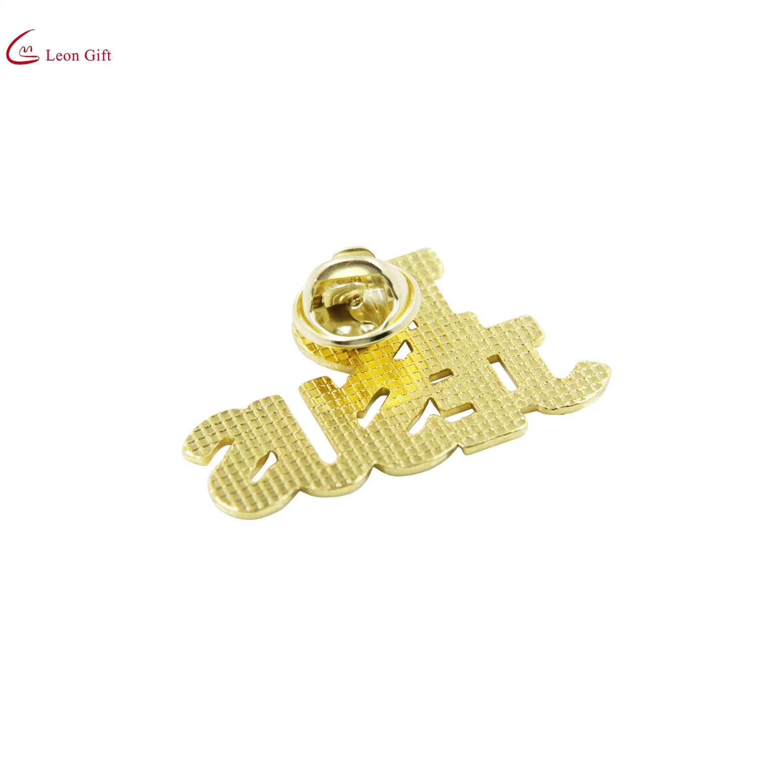 Custom Logo Gold Plated Design Metal Badge Colorful Letters Souvenir Gift with Back Card Soft and Hard Enamel Lapel Pin