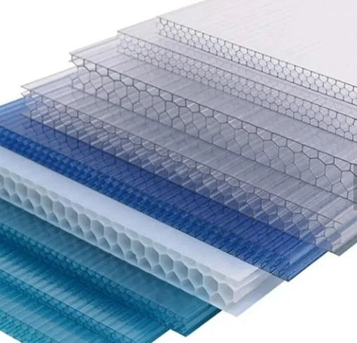 Производитель Цена 10 мм Толщина 3-Wall Plastic Polycarbate Hollow Sheet