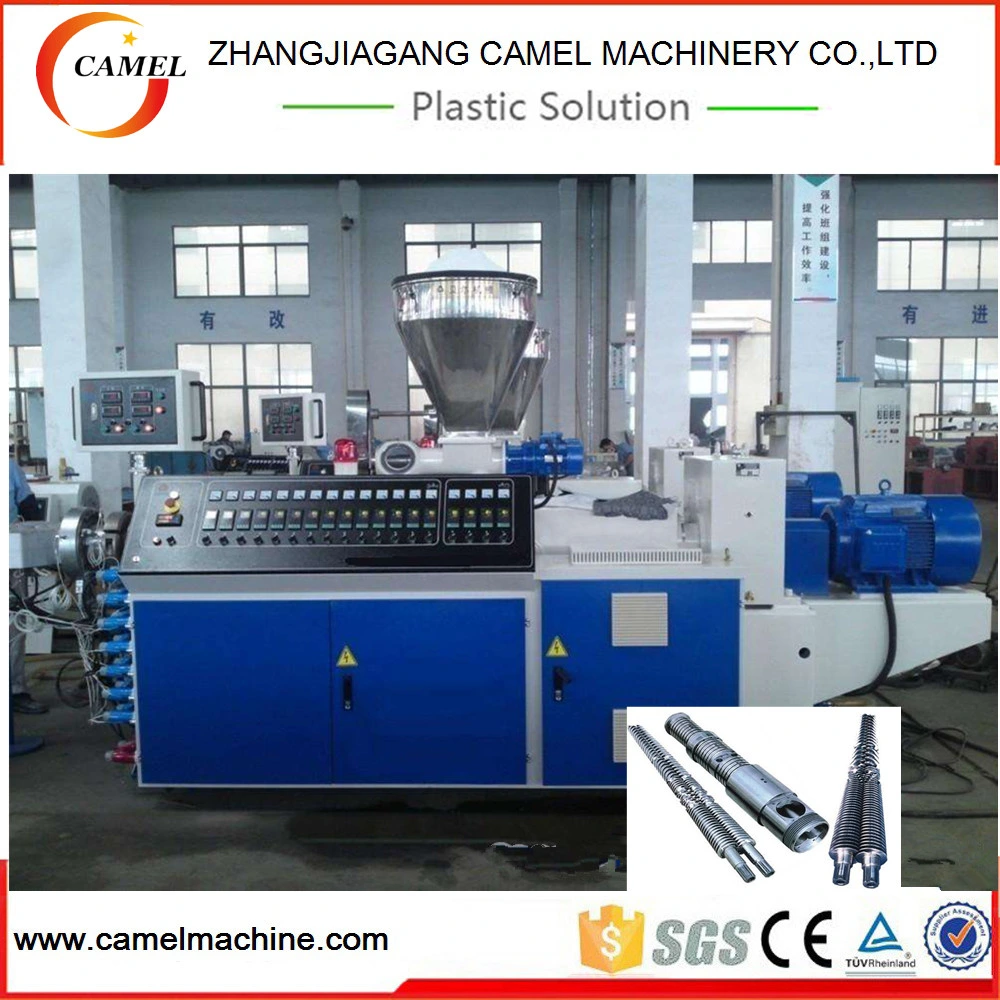 Conical Twin Screw Plastic Extruder for PVC Ceiling Panel