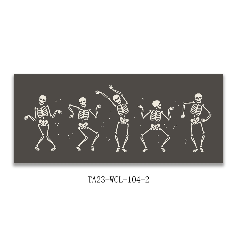 Skeleton Bones Dancing Print Canvas Art Digital Printed Wall Art Modern Wall Art Picture for Living Room Decoration