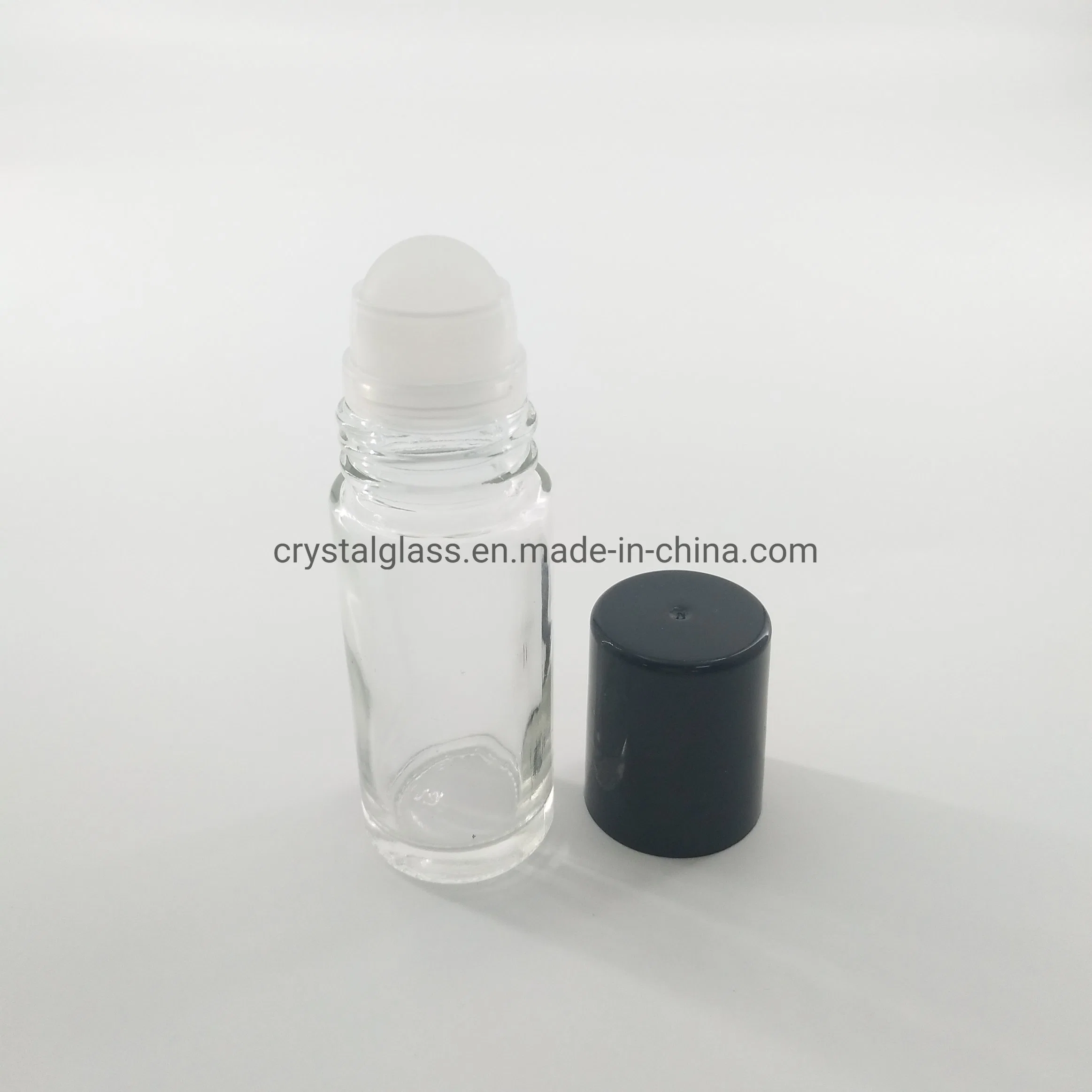 Rouleau de verre clair sur la bouteille de parfum désodorisant Huile Essentielle bouteille en verre avec bille en plastique 1oz