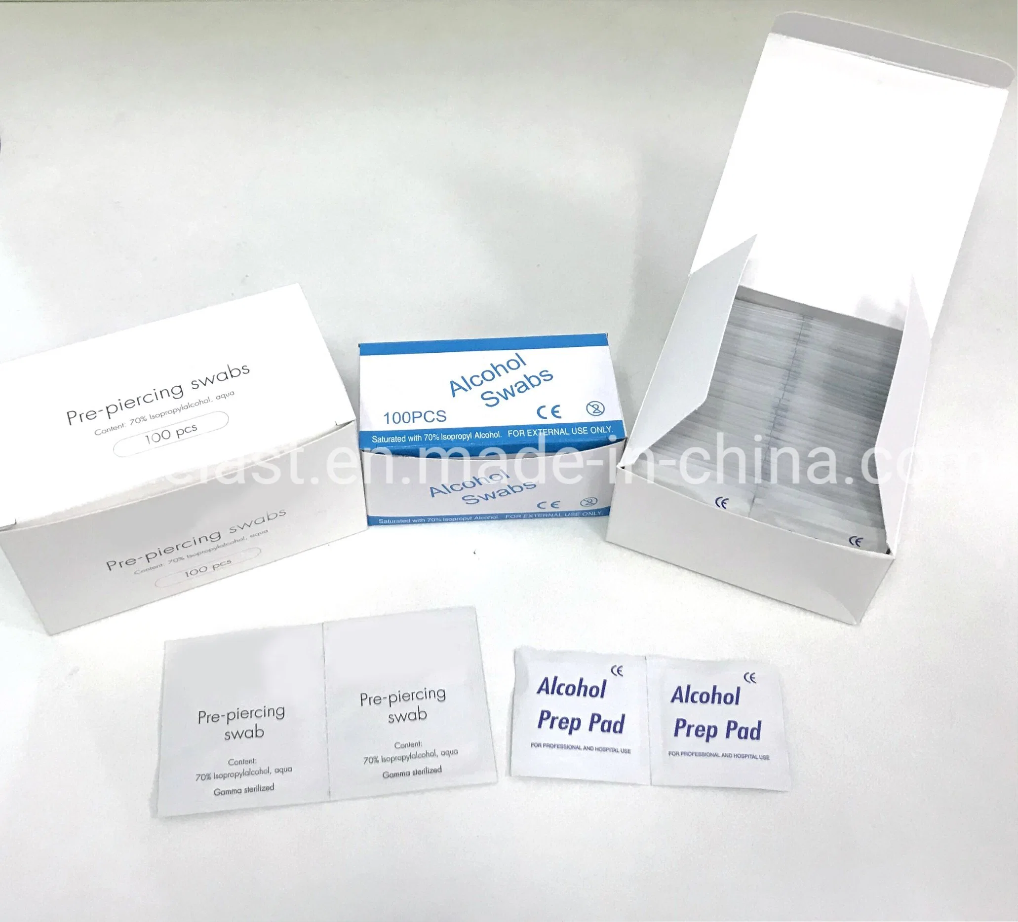 Disposable Medical Alcohol Swab Wipe Alcohol Prep Pad Individually Packed