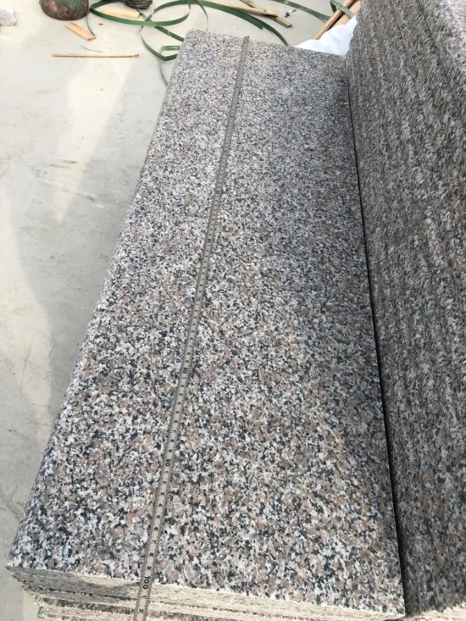 Building Material 600X600mm and 300X600mm Stairs Natural Stone Polished G361 Granite Wulian Flower